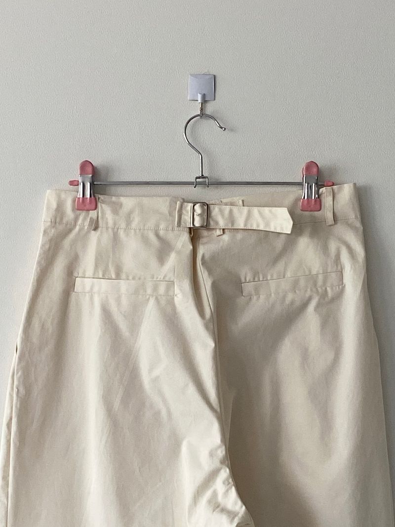 Dull bizo pintuck wide pants