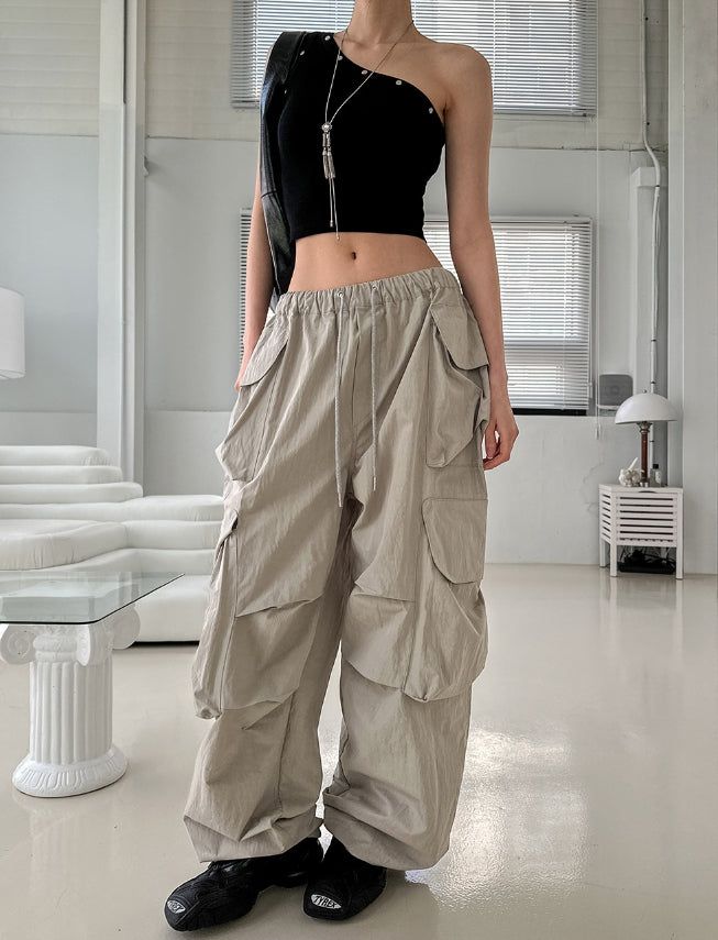ULAN(ユレン)の「Lorna Pigment Nylon Double Cargo Pants(Pants)」