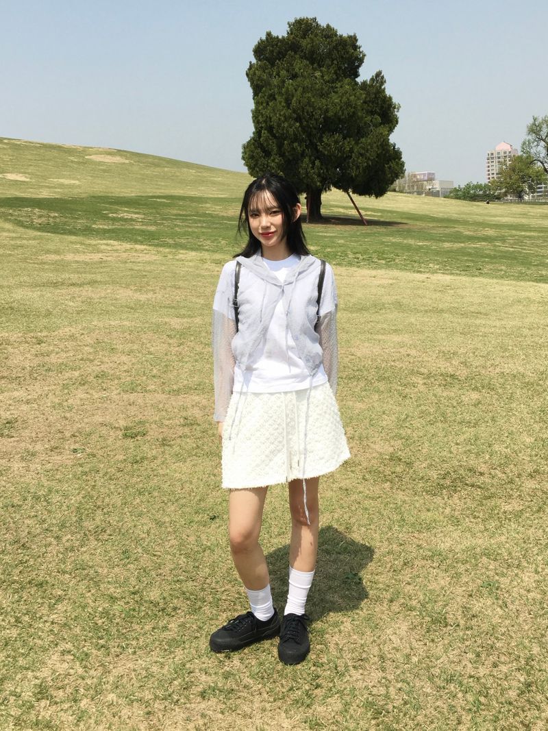 Popo Boucle banding short pants (3c)
