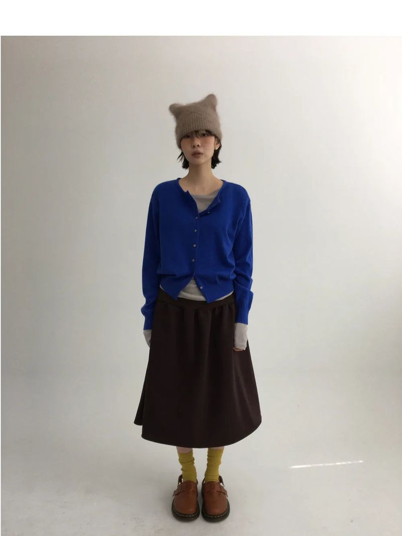 DUGGY（ダギー）の「flap back pocket midi skirt (3color)（Skirts）」