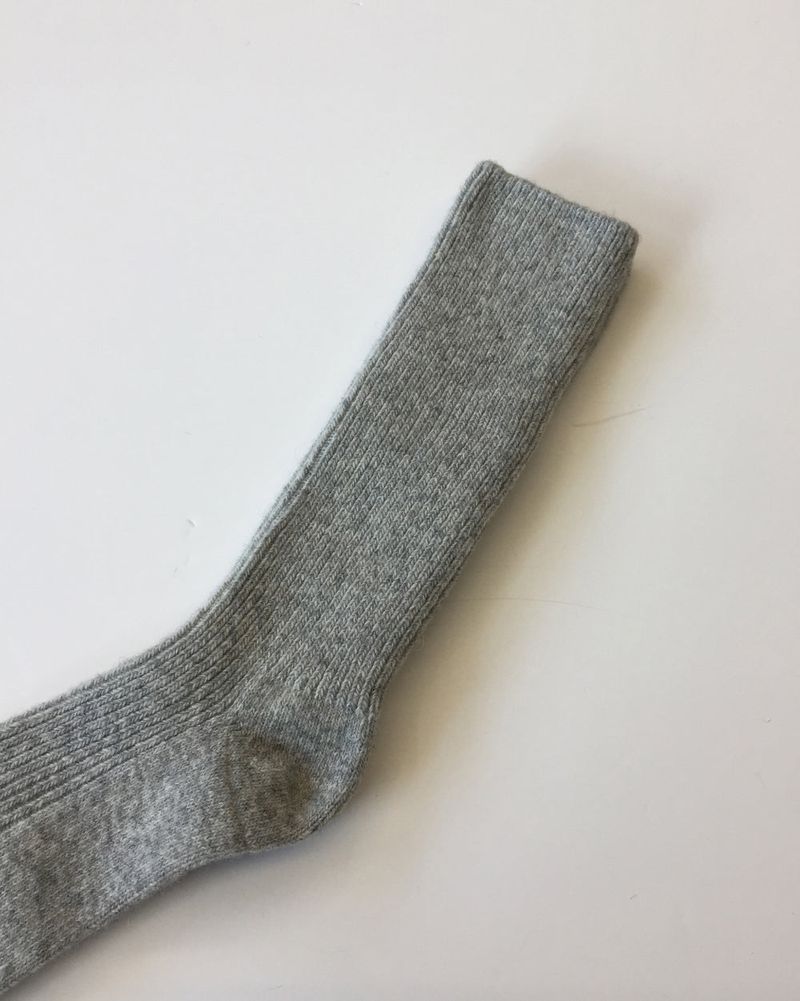Ribbed Fine Wool Socks (4color)