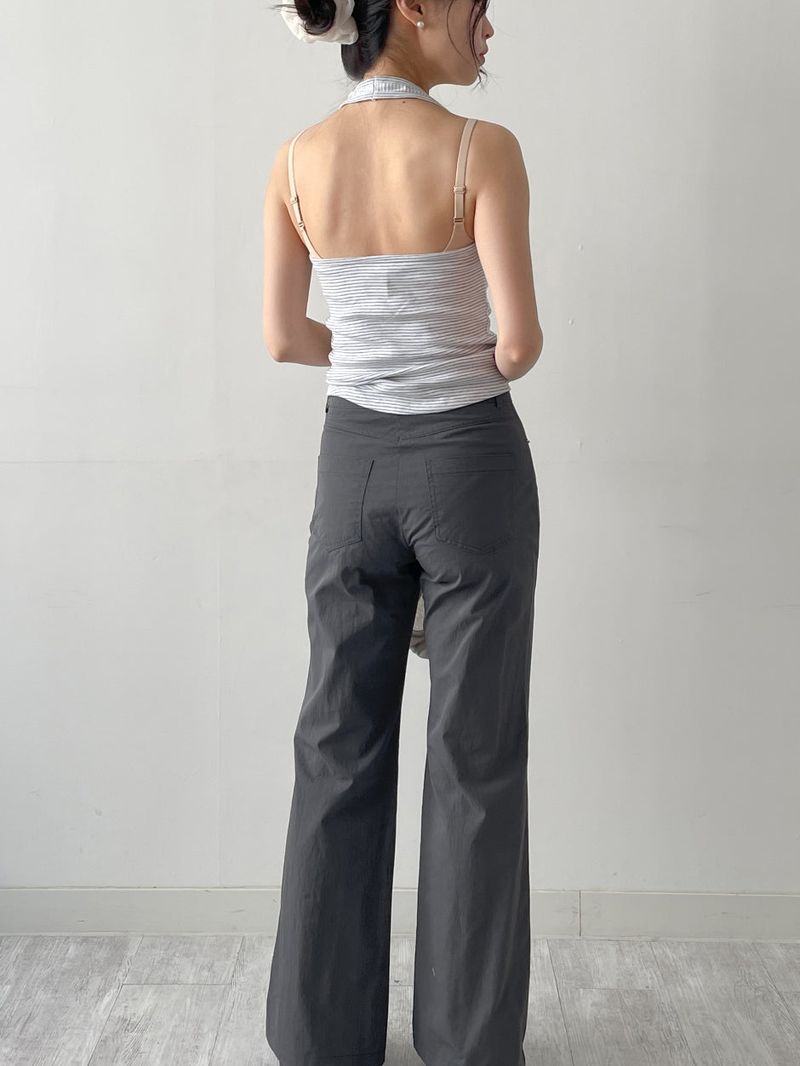 Striped Halterneck Sleeveless