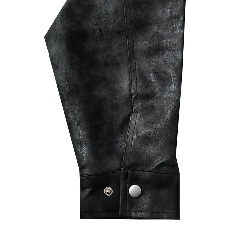 [Made] Rene leather jacket -black