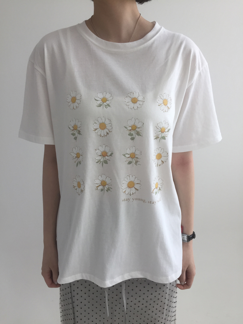 YWD FLOWER T-SHIRTS (3color)