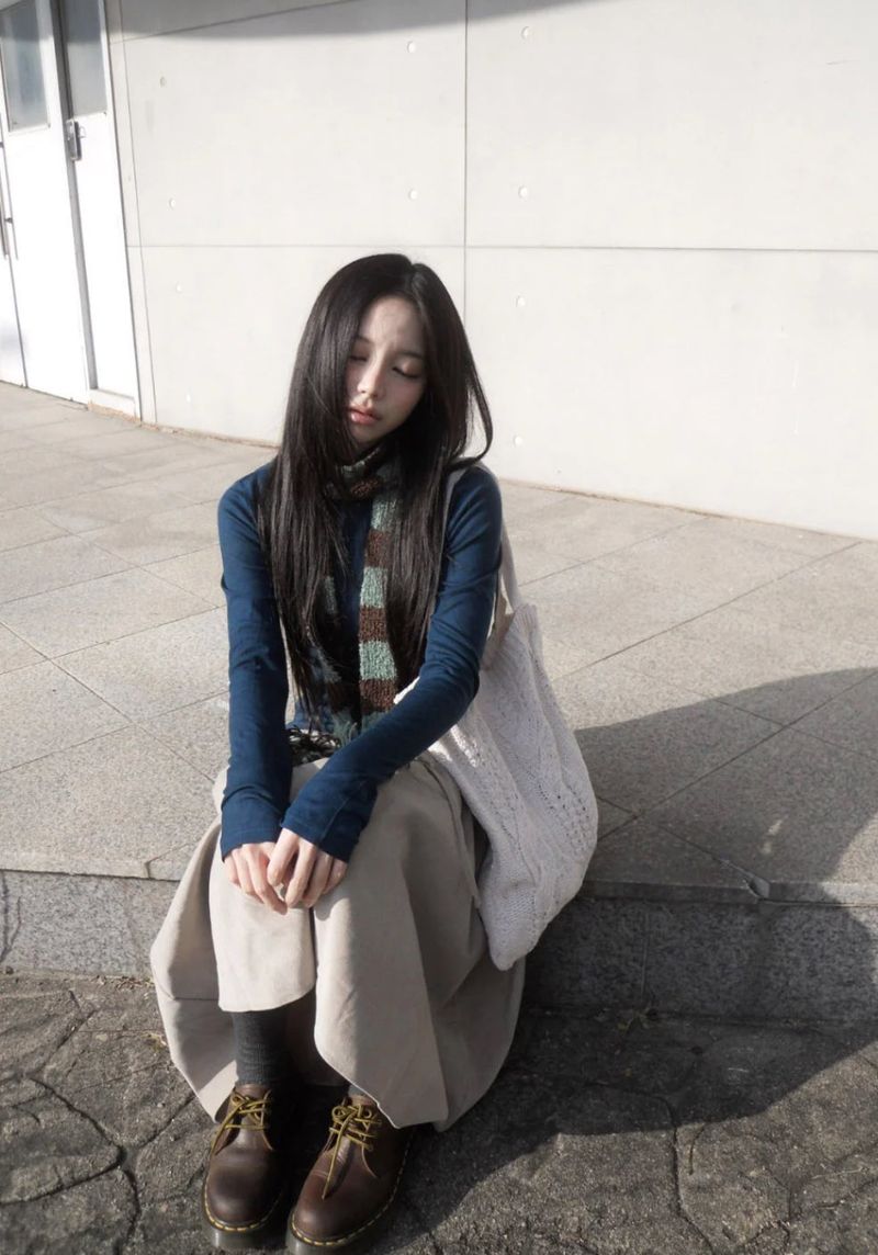 knit shoulder bag