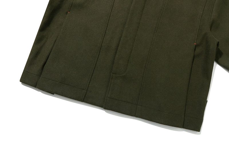 DOUBLE LAYER WOOL JACKET_KHAKI