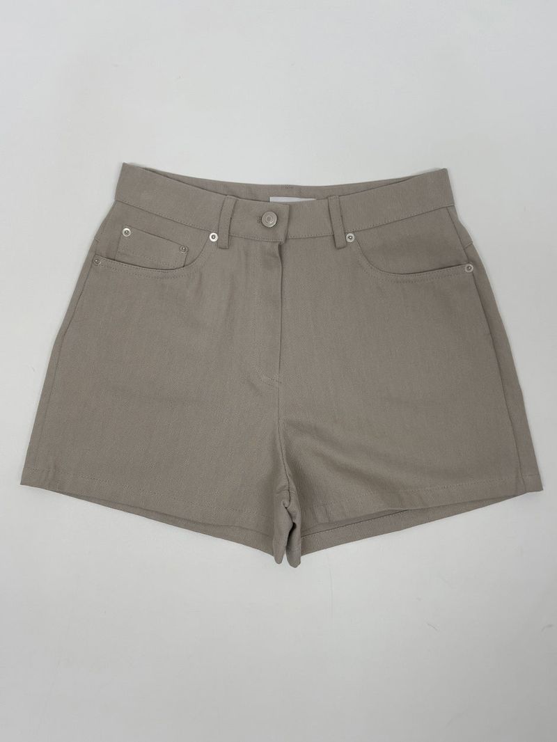 スラブコットン3分丈ショートパンツ