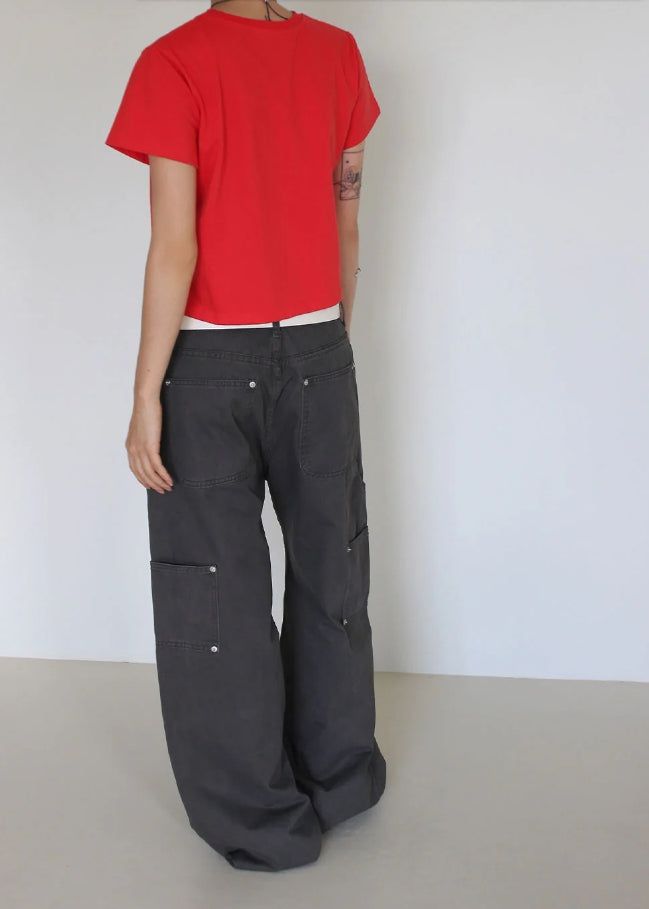 4-BUTTON RIVET POCKET PANTS