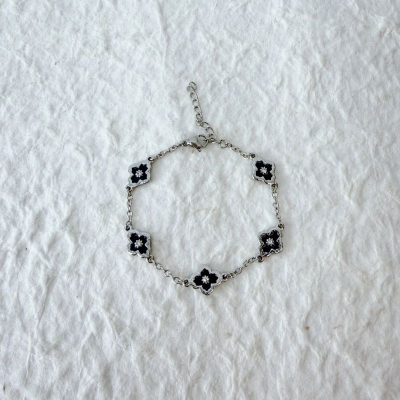 Midnight Flower Bracelet