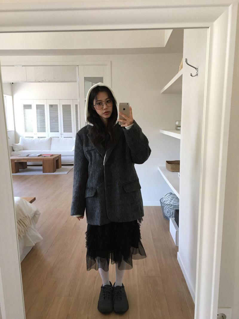 Lip Knit Hoodie (5Colors)