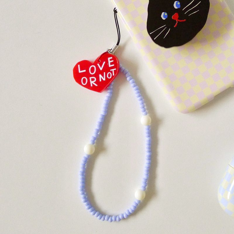 Love or not（ラブオアノット）の「[MADE]Red Love-Cloud Bead Strap（Toys/Key Holders）」