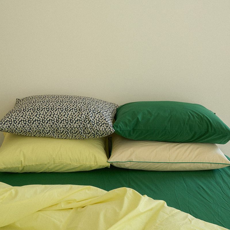 Deep green pillow cover  50*70
