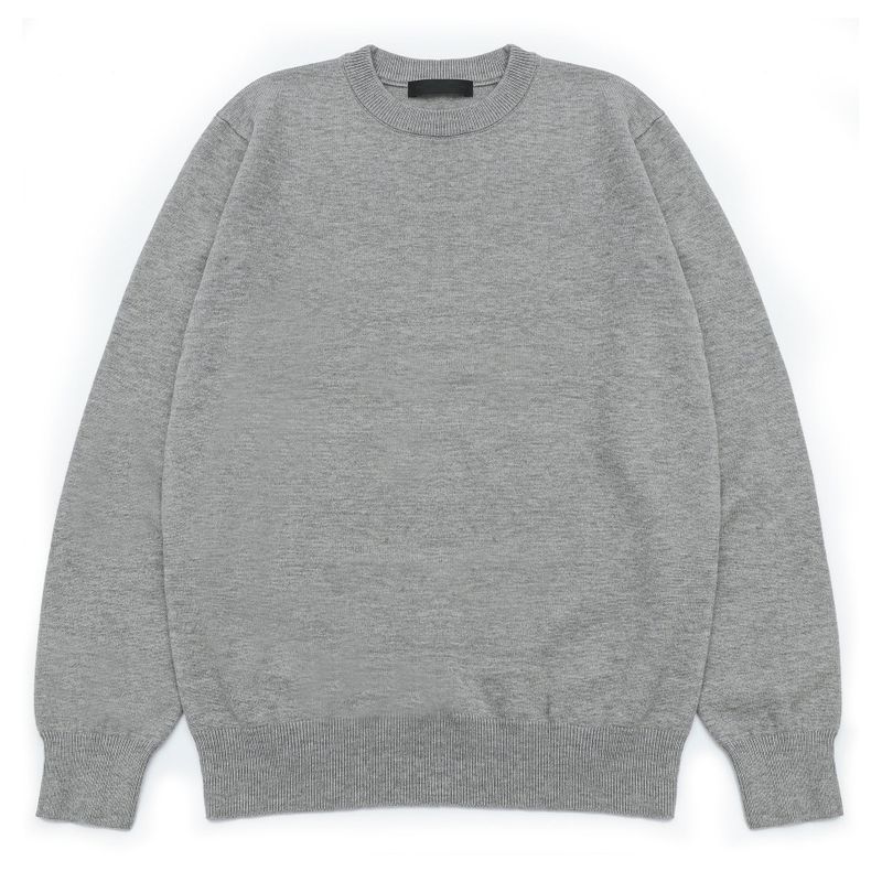 SOFT CREW NECK KNIT GRAY