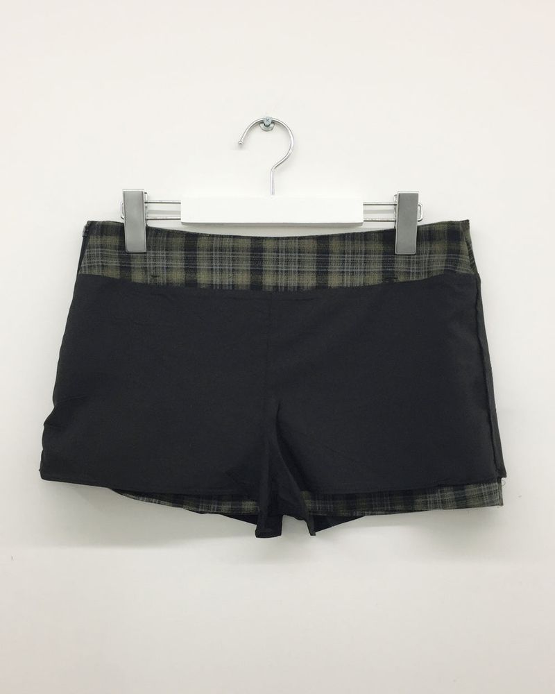 Plaid Peach Mini Skirt (2color)
