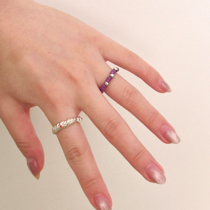 [CCNMADE] PARAFFIN 5 Silver Ring (Green)