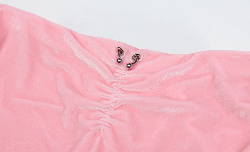 PIERCING SKIRT PANTS (PINK)