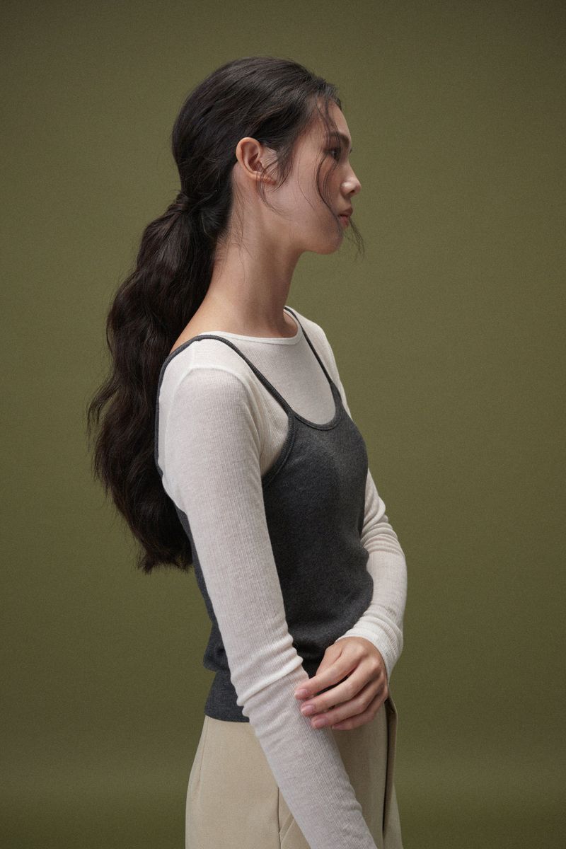  Angora sleeveless (Black)