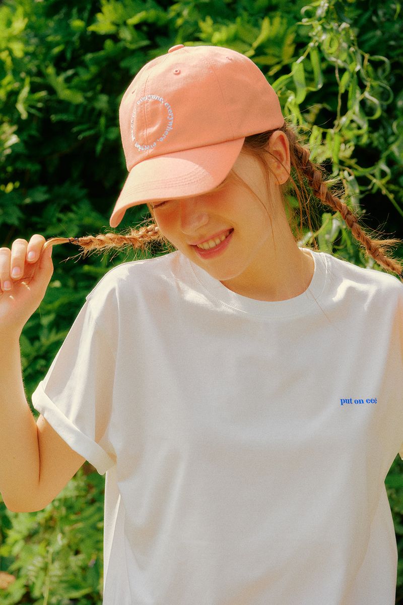ROUND LOGO OVERSIZED T-SHIRTS_2COLORS