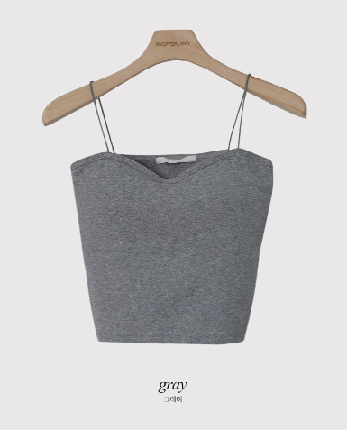 SP Crop Strap Cap Sleeveless (3color)