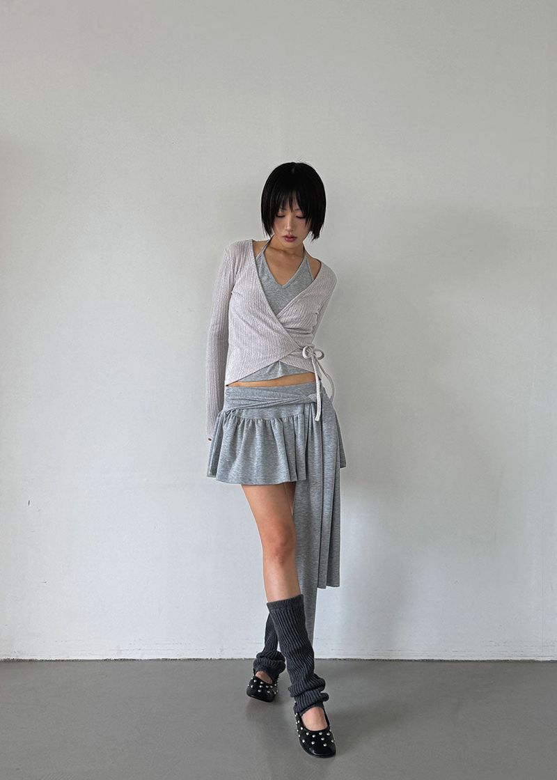 FLARE TIE SKIRT