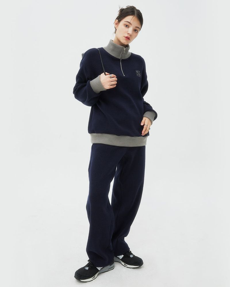 NCOVER（エンカバー）の「TYPO LOGO KNIT PANTS-NAVY（Pants）」