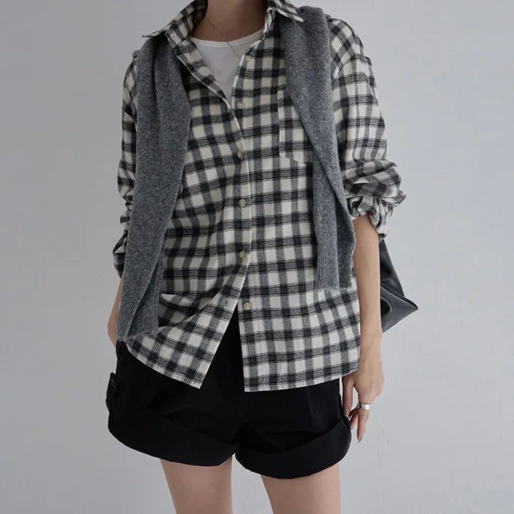 blitti（ブリッティ）の「[Made] [Coneve] Loose-Fit Check Shirt（Tops）」