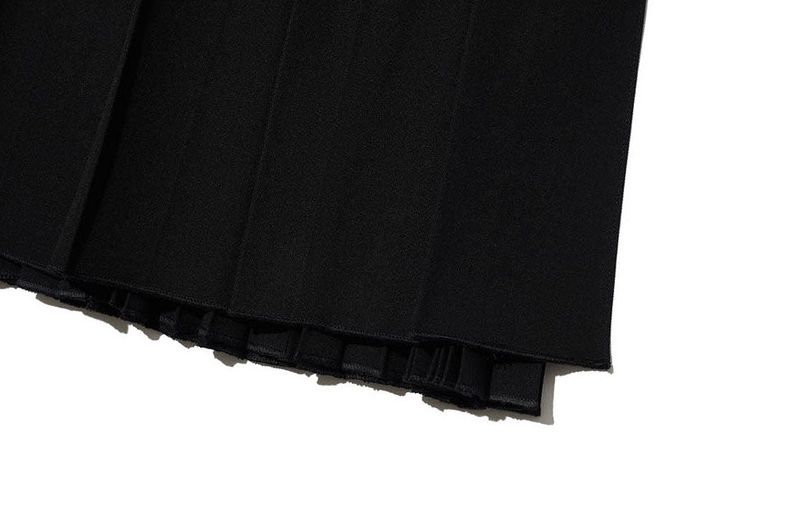 DOUBLE MOOD WRAP PLEATED SKIRT