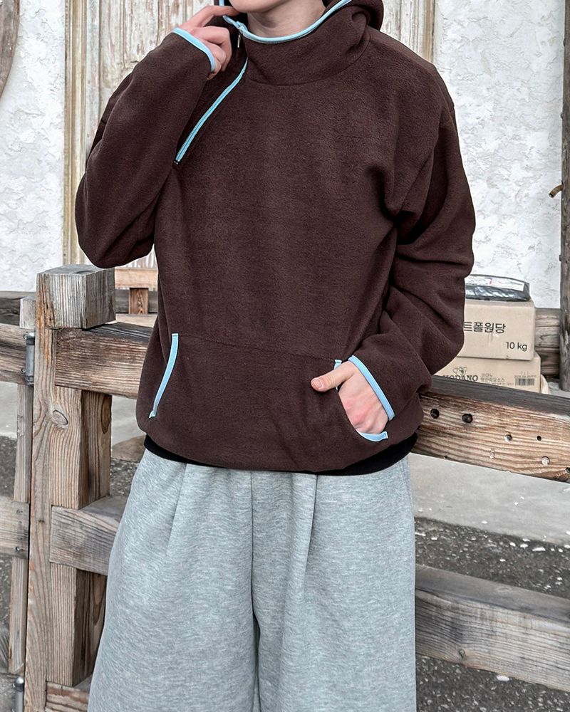 JIIGEUM（ジグム）の「Climber Half Zip Hooded Fleece（Jackets/Outerwear）」