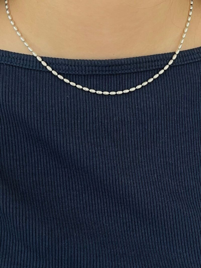 (silver925) spring necklace