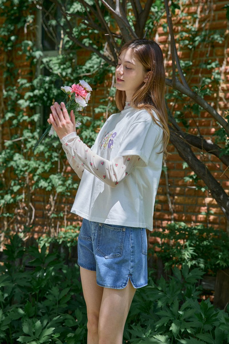ROSE MESH TOP (2 COLORS)