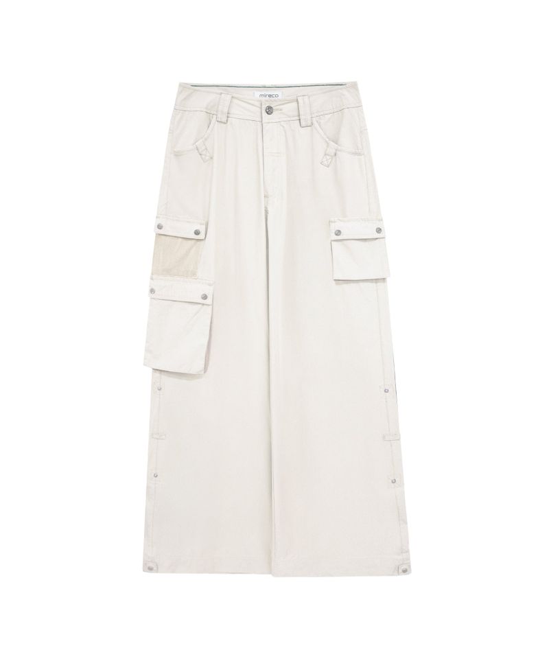 3-WAY MESH POCKET CARGO PT IVORY