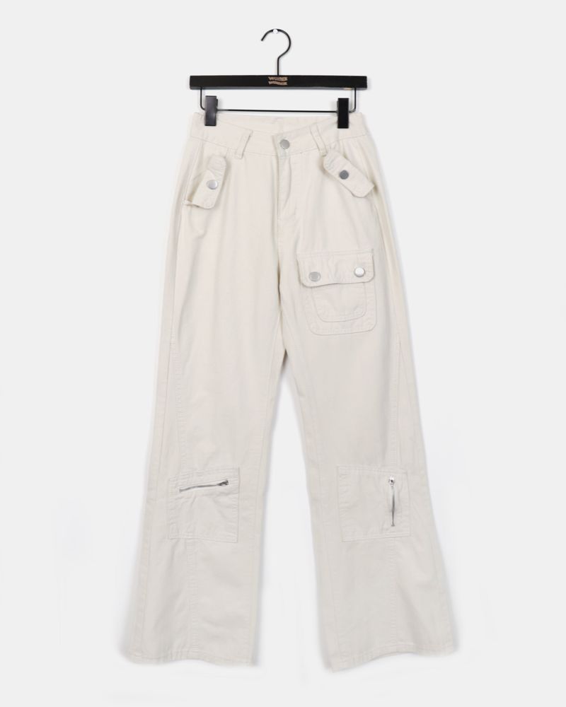 Mudy Seamed Pocket Bootcut Pants