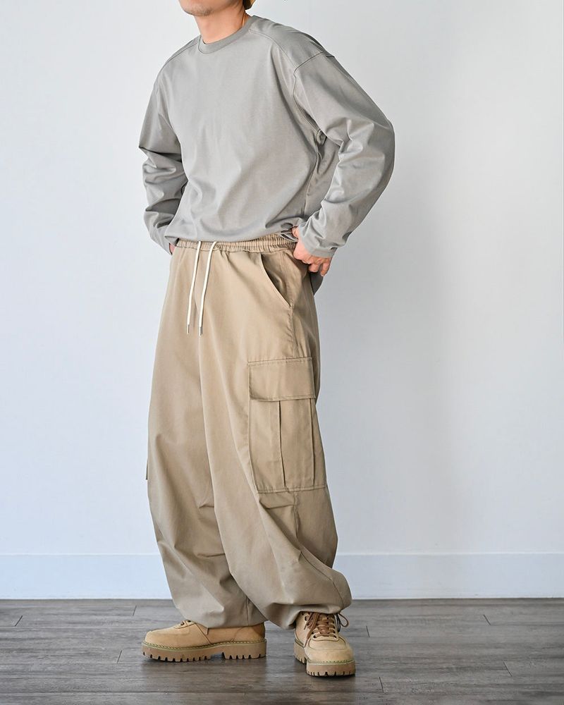 SIO WIDE CARGO PANTS BG