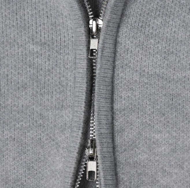 Diob Hooded Knit Zip-up