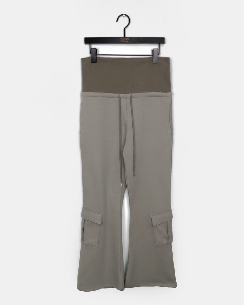 Remo Fleece Cargo Bootcut Fold Pants