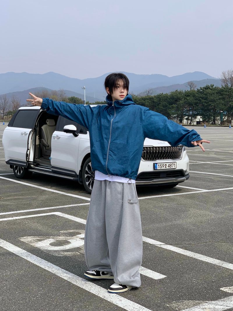 Pinch Side Snap Sweat Pants 6C