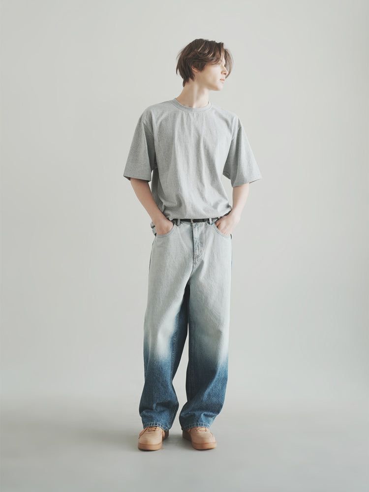 M195 POINT WIDE DENIM PANTS