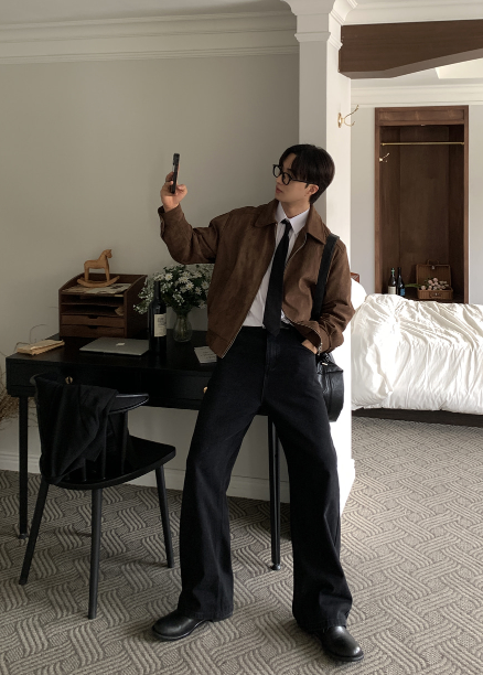 Bias Classic Bias Incision Suede Jacket