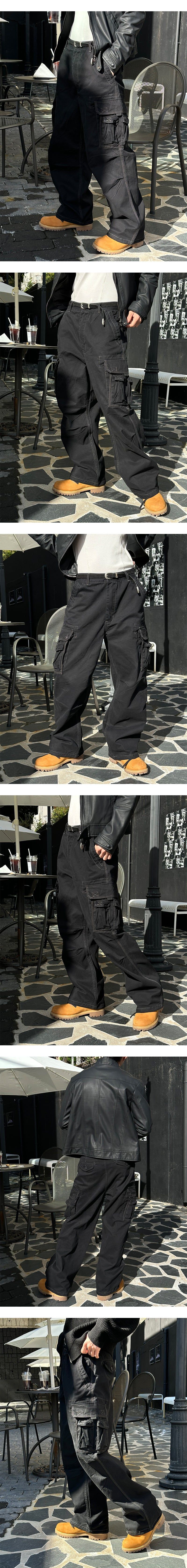  [Unisex] Double cargo stitch pants(3color)