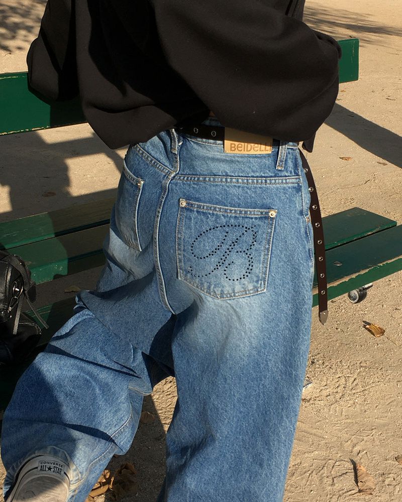 [ORIGINAL] Tough Cubic Denim Wide Pants