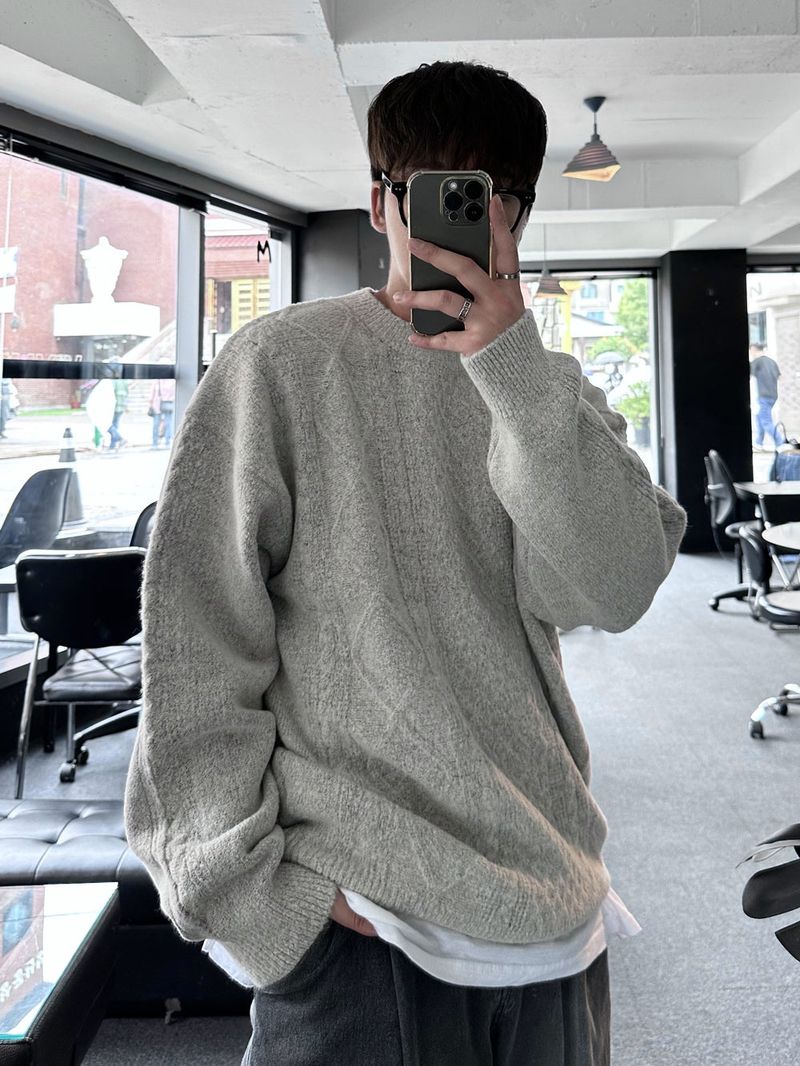 lose loosefit pattern knit