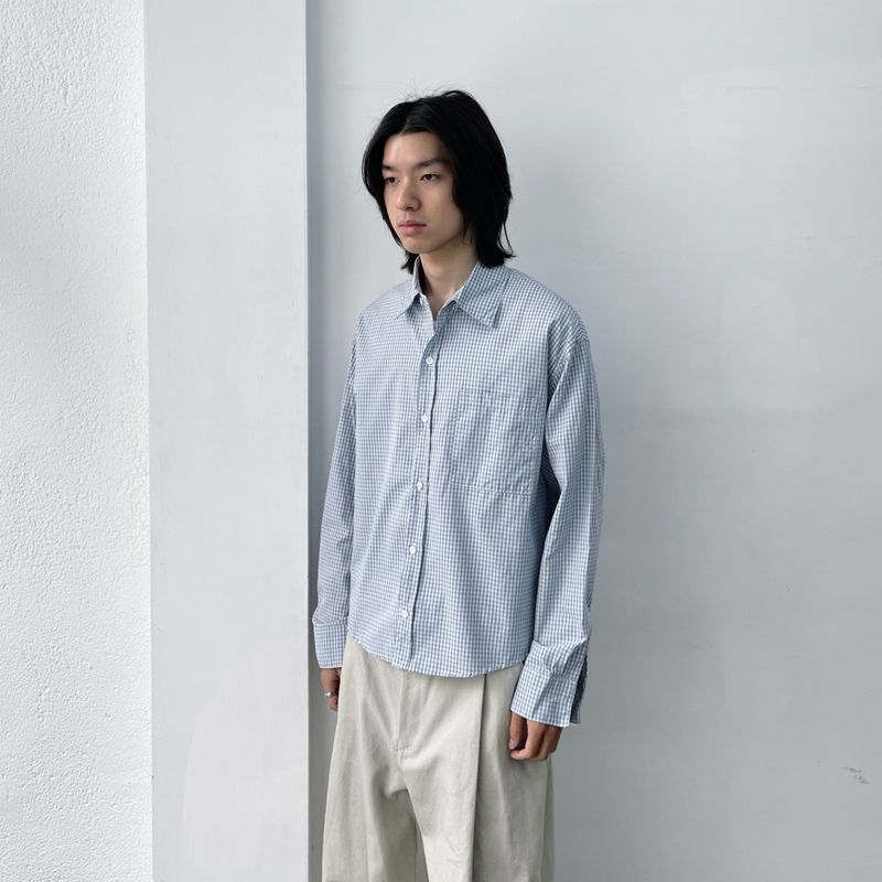 Cropped Check Shirt