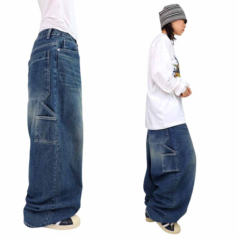 Y2K Carpenter Denim Balloon Pants