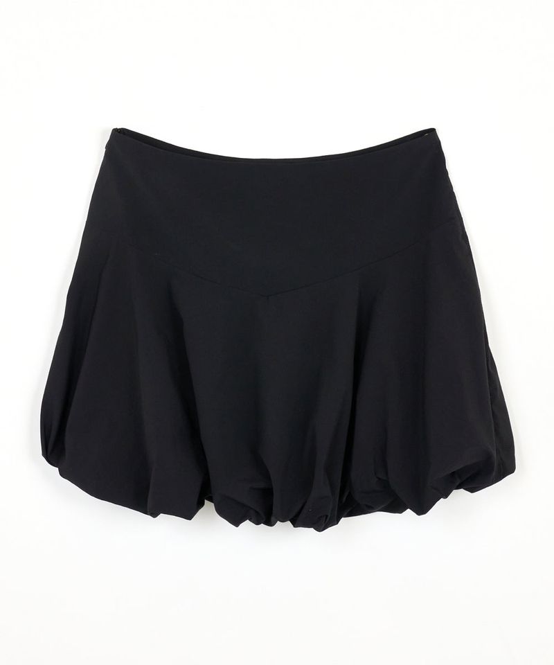 BALLOON MINI SKIRT BLACK