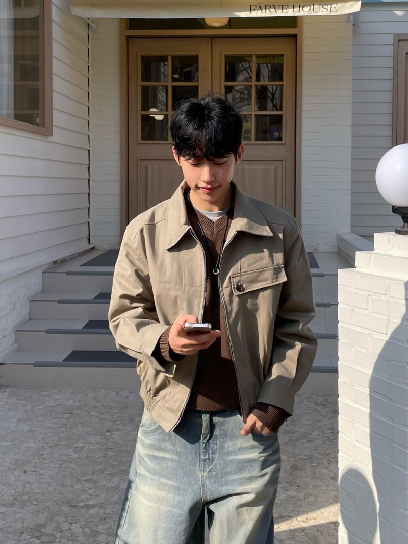 ESOO（イス）の「City Collar Blouson Jacket (2 Colors)（Jackets/Outerwear）」