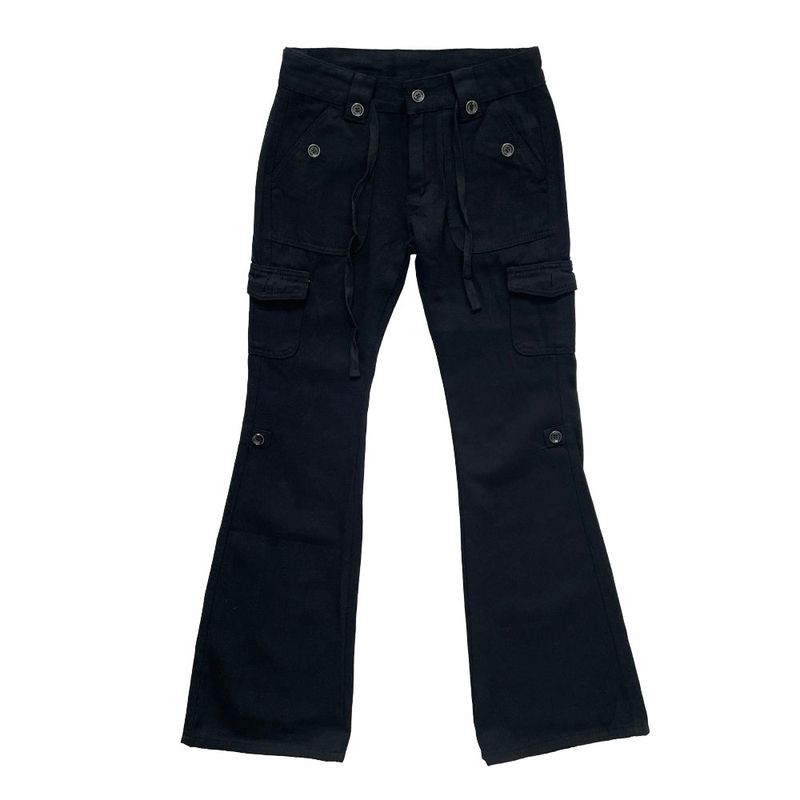 Deep cargo boots cut pants