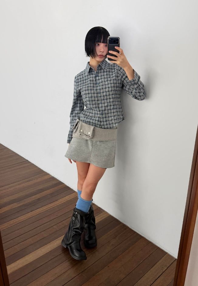 LUPIN CHECK SLIM SHIRT