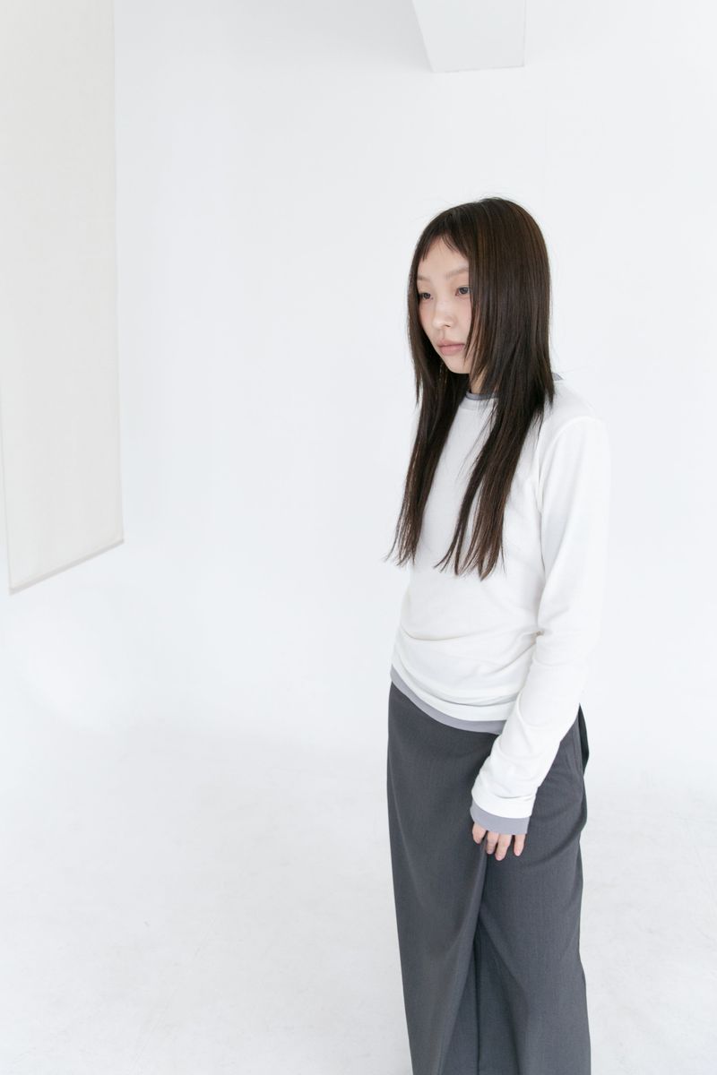 color layered long top(4colors)