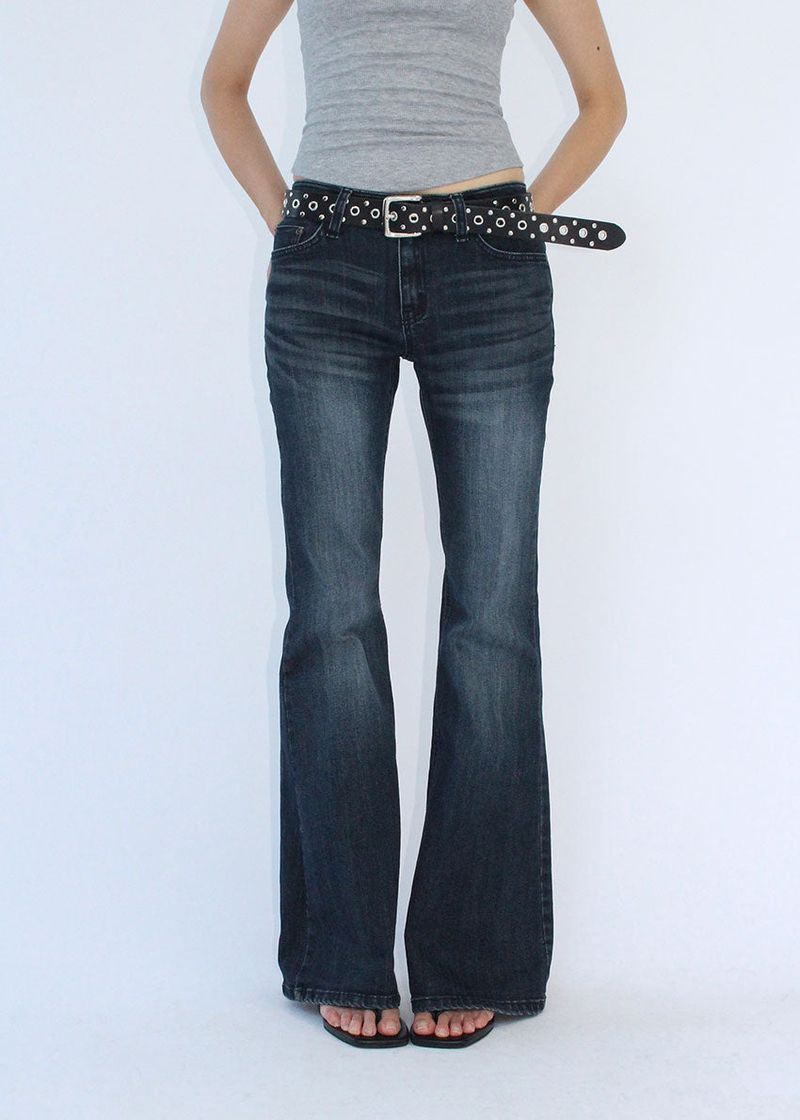 FIT LOW BOOTS CUT DENIM