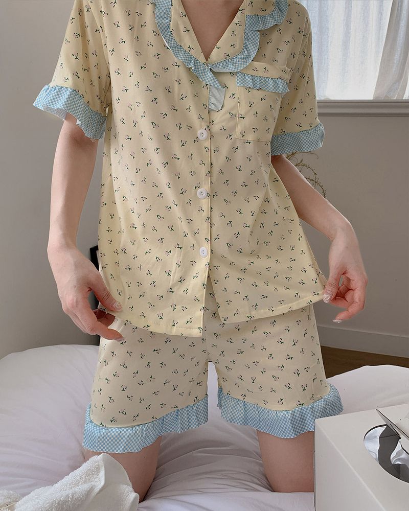 Free Shirt & Short Pants Pajama Set